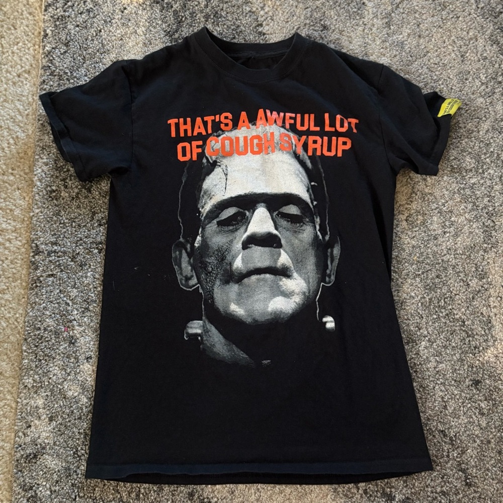 That’s A Awful Lot Of Cough Syrup Graphic Tee Frankenstein